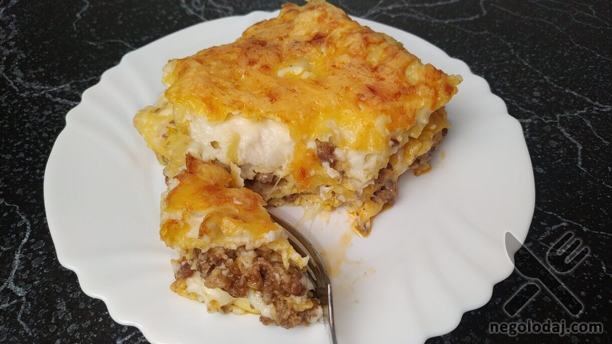 Рецепт мясной лазаньи