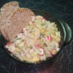 Salad With Crab Sticks And Cabbage